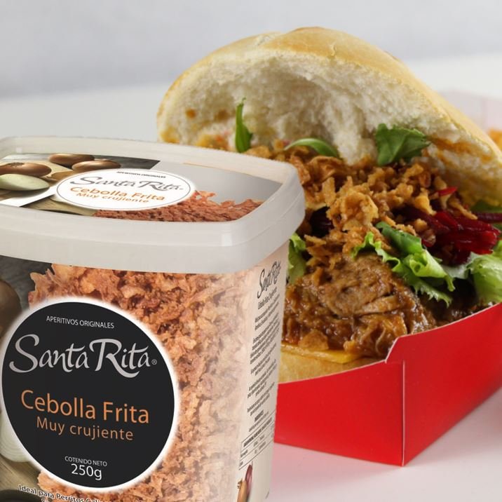 5 emplatados gourmet con nuestra Cebolla Frita (Muy) crujiente