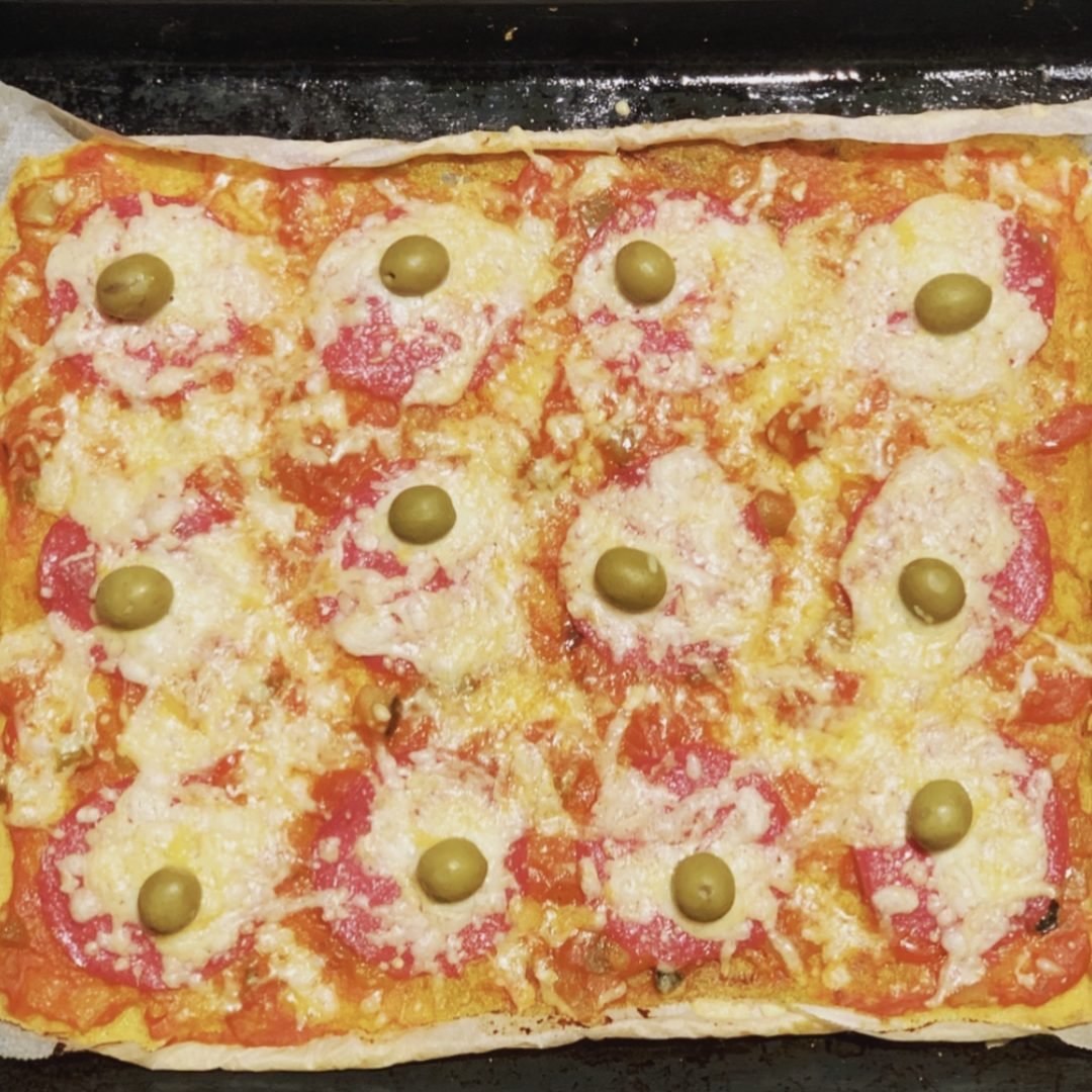 Receta de PIZZA DE POLENTA