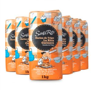 Pack Bolsas Harina de trigo La Rica Cocinera [6 x 1 Kg]