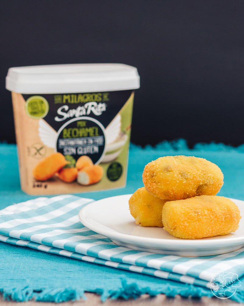 Croquetas de puerros y setas para perezosos de la bechamel