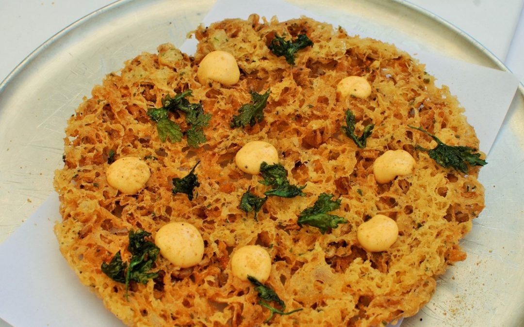 La receta de TORTILLITAS DE CAMARONES de Dani García