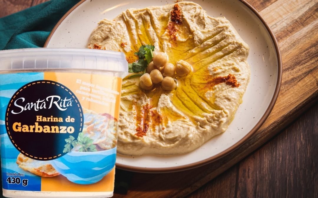 Cómo hacer HUMMUS EXPRÉS con harina de garbanzo