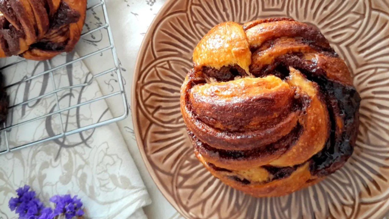 bollitos trenzados chocolate masa madre