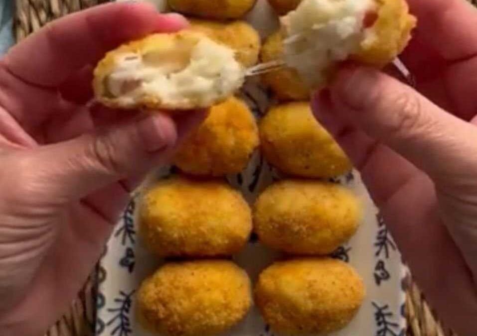 Receta de CROQUETAS LORRAINE con puerro, beicon y Emmental