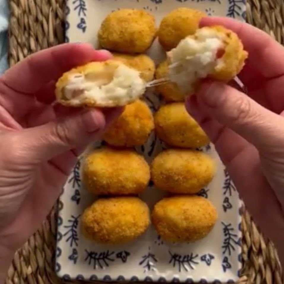 croquetas-lorraine croquetas de puerro, beicon y Emmental