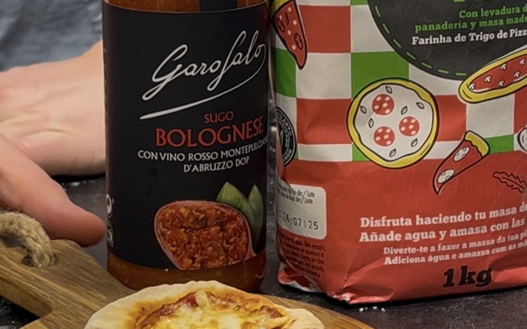 MINI PIZZAS BOLOÑESA en AirFryer (freidora de aire)