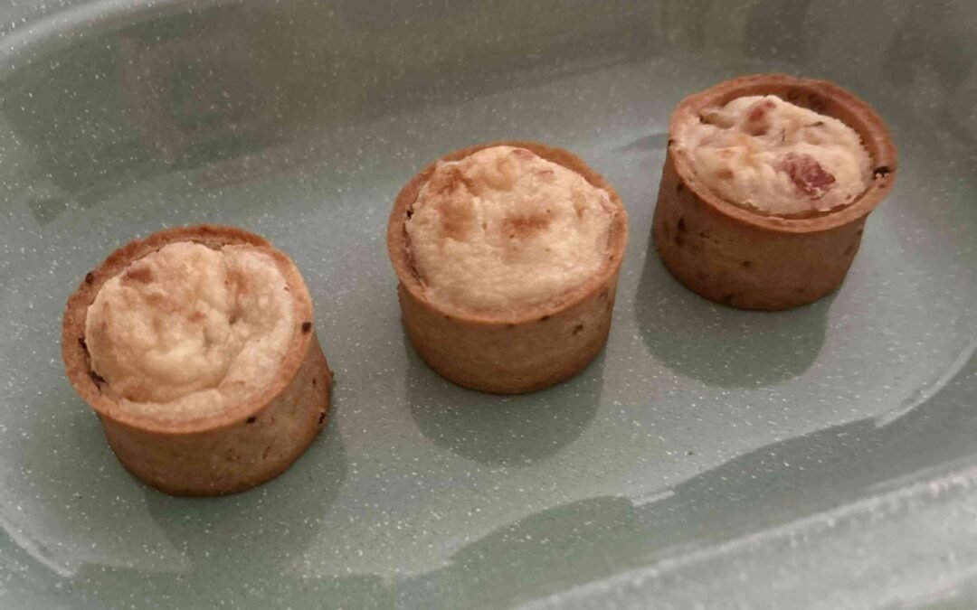 TARTALETAS DE BECHAMEL y jamón (en freidora de aire)