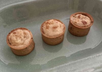 TARTALETAS DE BECHAMEL y jamón (en freidora de aire)